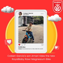 Load image into Gallery viewer, RoyalBaby RAWR Magnesium No Pedal Walking Balance Bike 12"(RB-B5)-Green