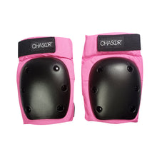 Load image into Gallery viewer, Chaser 6 pcs. Knee Elbow Wrist Pads Sports Protective Gear Set for Skating Skateboarding Cycling Kick Scooter (E028) Small to Large -Pink