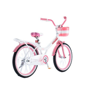 RoyalBaby Girls Kids Bike 18" White for 6-9 Years Old Jenny Girls Bike
