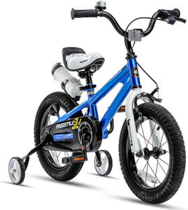 RoyalBaby Kids Bike 16" Blue for 4-7 Years Old BMX Freestyle