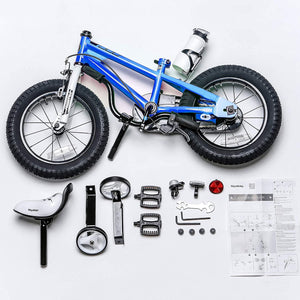RoyalBaby Kids Bike 12" Blue for 2-5 Years Old BMX Freestyle