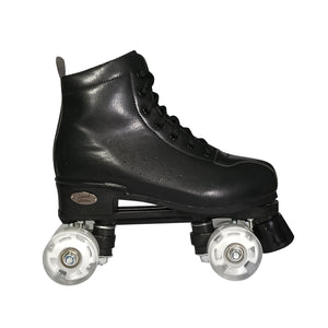Squad Skates Mellow Roller Skates for Teens Adult with LED Wheels (F-675) EU35/US5 to EU41/US9.5 -Black