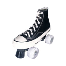 Load image into Gallery viewer, Squad Skates Canvas Sneaker Skates Chucks Roller Skate for Men Women (E033) EU36 to EU43 in Black