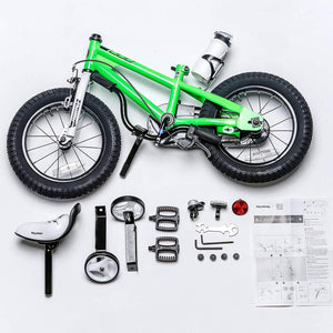 RoyalBaby Kids Bike 16" Green for 4-7 Years Old BMX Freestyle