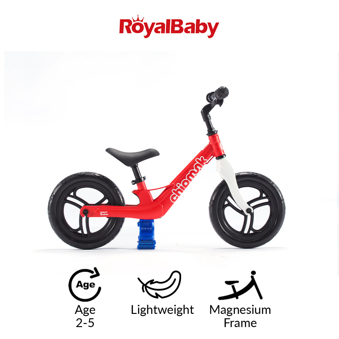RoyalBaby Chipmunk Balance Bike for 25 Years Old 12"(CMB002)Red RoyalBaby Philippines