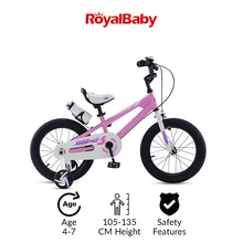 Load image into Gallery viewer, RoyalBaby Kids Bike 16" Pink for 4-7 Years Old BMX Freestyle