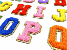 Load image into Gallery viewer, Alphabet Patch Embroidered Personalize A-Z for Boombox Luggage Ride-on Travel Luggage