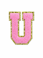 Load image into Gallery viewer, Alphabet Patch Embroidered Personalize A-Z for Boombox Luggage Ride-on Travel Luggage