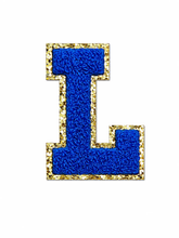 Load image into Gallery viewer, Alphabet Patch Embroidered Personalize A-Z for Boombox Luggage Ride-on Travel Luggage