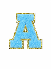Load image into Gallery viewer, Alphabet Patch Embroidered Personalize A-Z for Boombox Luggage Ride-on Travel Luggage