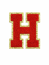 Load image into Gallery viewer, Alphabet Patch Embroidered Personalize A-Z for Boombox Luggage Ride-on Travel Luggage
