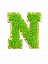 Load image into Gallery viewer, Alphabet Patch Embroidered Personalize A-Z for Boombox Luggage Ride-on Travel Luggage