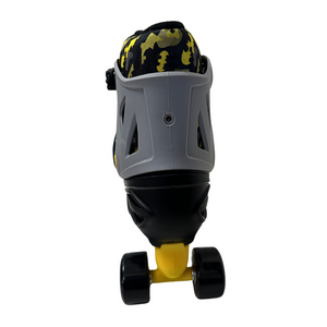 Squad Skates x Batman DC Adjustable Roller Skates for Kids Quad Skates (S/M/L) EU31 to EU42 Black/Gray