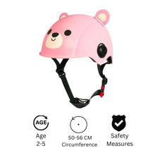 Load image into Gallery viewer, Chaser Kids Huggies Helmet  for Skate Scooter Bike Helmet for Kids Collection (E284) in Bear Pink
