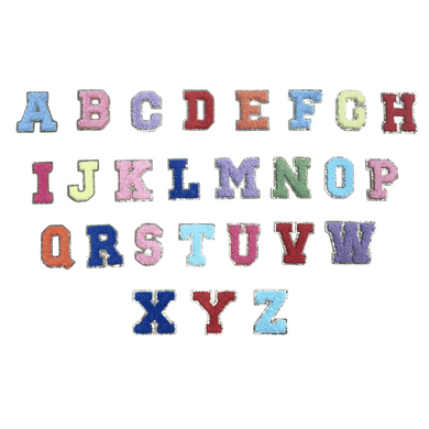 Alphabet Patch Embroidered Personalize A-Z for Boombox Luggage Ride-on Travel Luggage