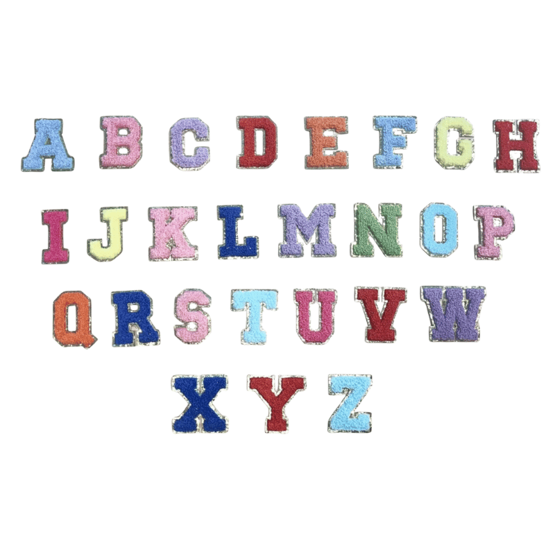 Alphabet Patch Embroidered Personalize A-Z for Boombox Luggage Ride-on Travel Luggage