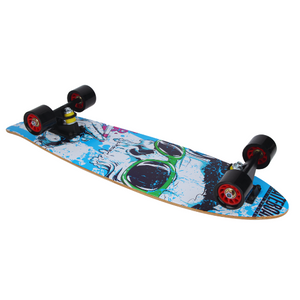 Chaser 28" Wooden Maple Skateboard (E076) -Skull on Shades
