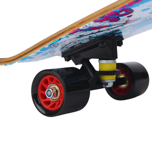 Chaser 28" Wooden Maple Skateboard (E076) -Skull on Shades