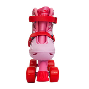 Squad Skates x Hello Kitty Rave Quad Adjustable Skate for Kids (S/M/L) EU31 to EU42 -Lt. Pink/Lt. Blue