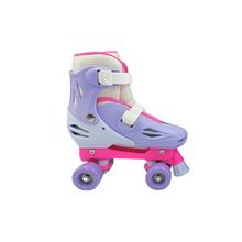 Load image into Gallery viewer, Squad Skates Rave Adjustable Quad Skates for Kids (S/EU31-EU34 to L/EU39-EU42)-Berry Pop