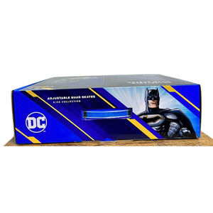 Squad Skates x Batman DC Adjustable Roller Skates for Kids Quad Skates (S/M/L) EU31 to EU42 Black/Gray