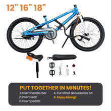 Load image into Gallery viewer, RoyalBaby Freestyle 7.0 Kids Bike 12&quot; for 2-5 Years Old (12B-GP) Red