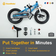 Load image into Gallery viewer, RoyalBaby Freestyle 7.0 Kids Bike 12&quot; or 2-5 Years Old (12B-GP) in Yellow