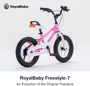 RoyalBaby Freestyle 7.0 Kids Bike 18" for 6-9 Years Old (18B-GP) in Pink