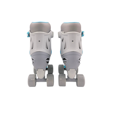 Load image into Gallery viewer, Squad Skates Rave Adjustable Quad Skates for Kids (S/EU31-EU34 to L/EU39-EU42)- Glacier Blue