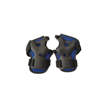 Load image into Gallery viewer, Chaser Kids Protector Set Arm Knee Wrist Protector Set for Scooter Bike -Black/Blue