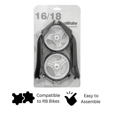 RoyalBabby ACC Training Wheels Set w/ Box for Kids Bike -BLACK