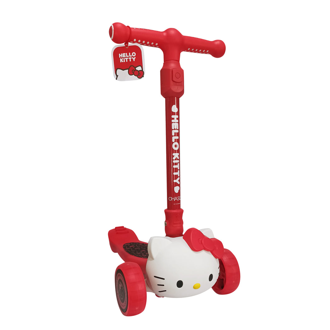 Sanrio Hello Kitty x Chaser Kids Scooter for Girls Folding in Red (HY-01A)