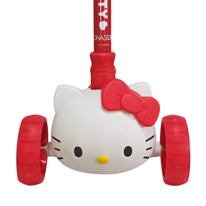Sanrio Hello Kitty x Chaser Kids Scooter for Girls Folding in Red (HY-01A)
