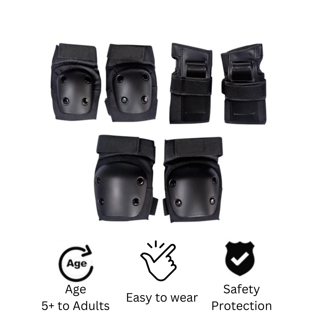 Chaser Skate Protective Set Knee Elbow and Wrist Pads Sports Protective Gear Set(E028) Small to Large