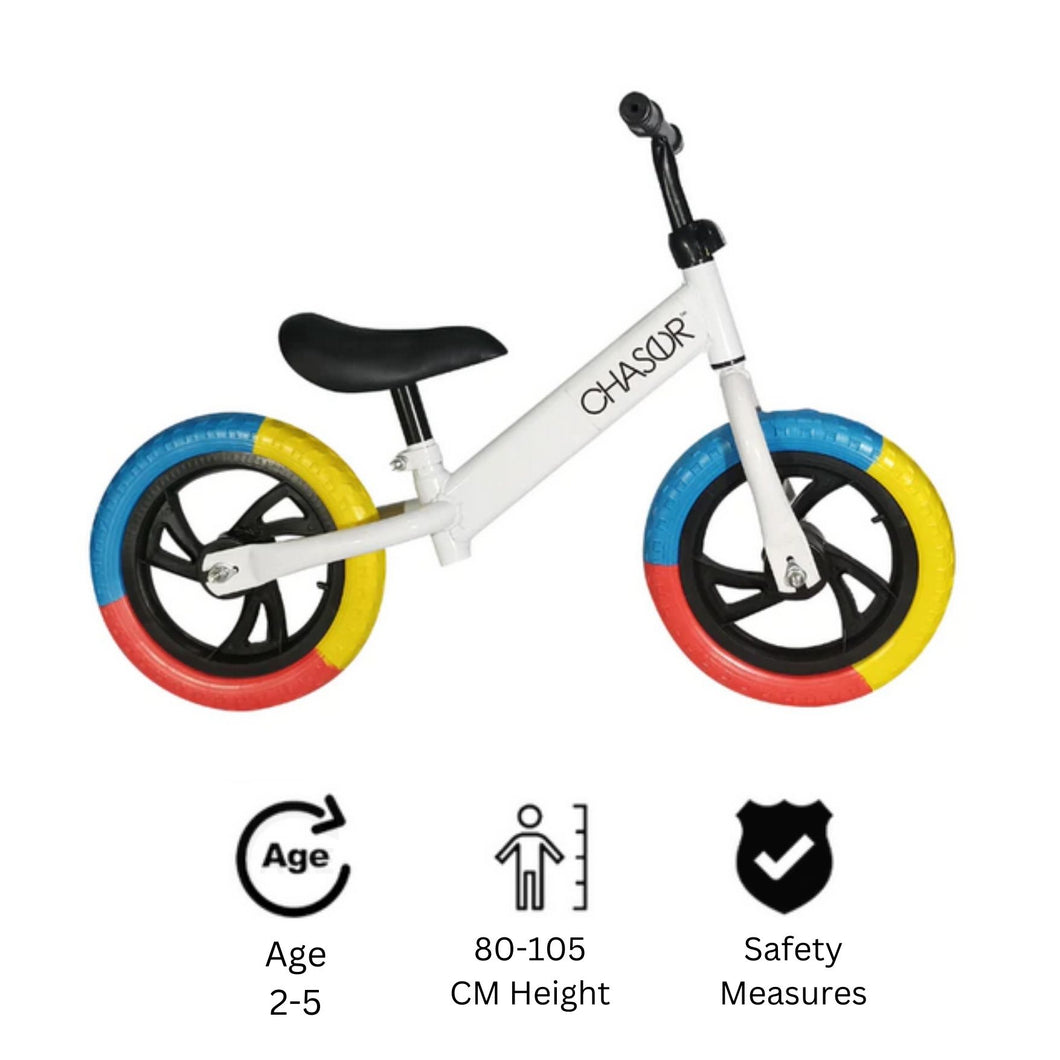 Chaser Wheelies Balance Bike for Kids Balancer Bike for Kids in White