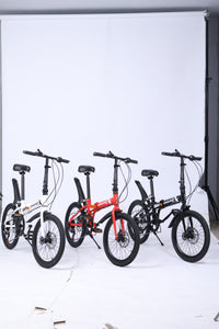 Chaser Enduro Folding Bike 20"(E286) in Black White Red