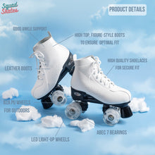 Load image into Gallery viewer, Squad Skates Mellow Roller Skates for Teens Adult with LED Wheels (F-675) EU35/US5 to EU41/US9.5 -Lavender