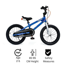 Load image into Gallery viewer, RoyalBaby Freestyle 7.0 Kids Bike 12&quot; for 2-5 Years Old(12B-GP) in Blue