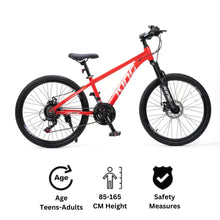 Load image into Gallery viewer, RoyalBaby King 24&#39;&#39; Kids Bike (24-29) -RED