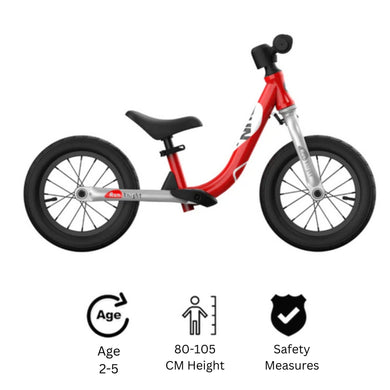 RoyalBaby Knight Balance Bike 12'' Kids Bike (RR-B6A)-Red