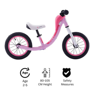 RoyalBaby Pony Alloy Balance Bike 12"-Pink