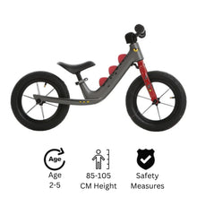 Load image into Gallery viewer, RoyalBaby RAWR Magnesium No Pedal Walking Balance Bike 12&quot; (RB-B5)-Black