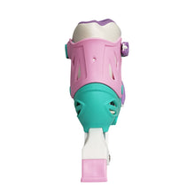 Load image into Gallery viewer, Squad Skates Rave Adjustable Inline Skates for Kids (XS/EU27-EU30 to L/EU39-EU42)-Green/Pink/White