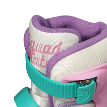 Load image into Gallery viewer, Squad Skates Rave Adjustable Inline Skates for Kids (XS/EU27-EU30 to L/EU39-EU42)-Green/Pink/White