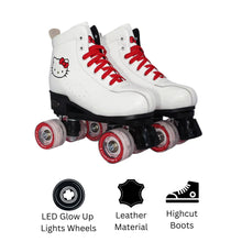 Load image into Gallery viewer, Squad Skates Hello Kitty Mellow Roller Skates for Teens Adult with LED Wheels (F-675S) EU34 to EU43 -White