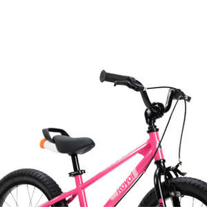 RoyalBaby EZ Freestyle 2 in 1 Balance Bike and Kids Pedal Bike 16'' (16-30)-Pink