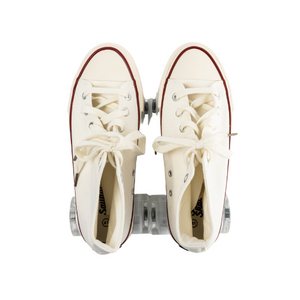 Squad Skates Canvas Sneaker Skates Chucks Roller Skate for Men Women (E033) EU36 to EU43 in White