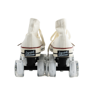 Squad Skates Canvas Sneaker Skates Chucks Roller Skate for Men Women (E033) EU36 to EU43 in White
