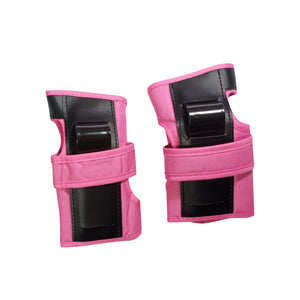 Chaser 6 pcs. Knee Elbow Wrist Pads Sports Protective Gear Set for Skating Skateboarding Cycling Kick Scooter (E028) Small to Large -Pink