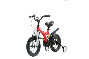 RoyalBaby Kids Bike 12" Red for 2-5 Years Old Flying Bear Full Suspension Bike